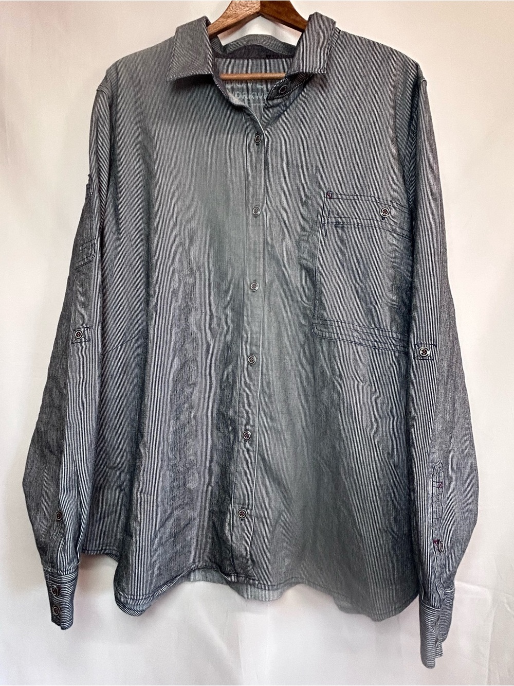 Dovetail Workwear Hickory Striped Workshirt Womens XXL-Chef, Workwear, PDX